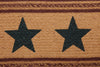 Potomac Jute Stair Tread Stencil Stars Oval Latex 8.5x27