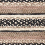 Sawyer Mill Charcoal Creme Jute Stair Tread Rect Latex 8.5x27