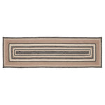 Sawyer Mill Charcoal Creme Jute Rug/Runner Rect w/ Pad 24x78
