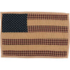 Patriotic Patch Placemat Quilted Set of 6 12x18