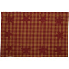 Burgundy Star Placemat Set of 6 12x18