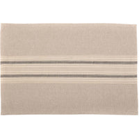 Sawyer Mill Charcoal Stripe Placemat Set of 6 12x18