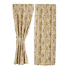 Dorset Gold Floral Short Panel Set of 2 63x36