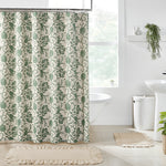 Dorset Green Floral Shower Curtain 72x72