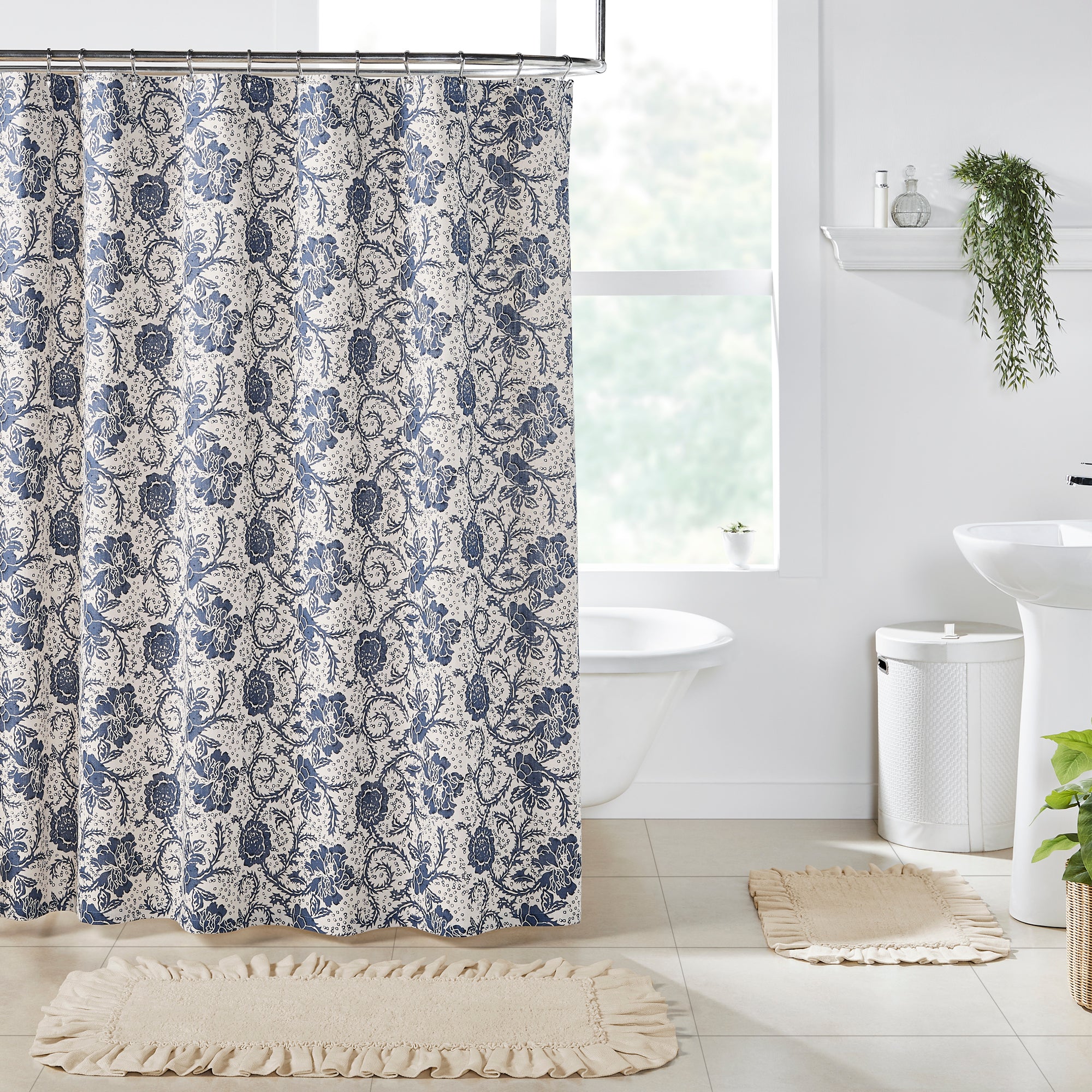 Beth's Country Primitive Home Decor Dorset Shower Curtain - Thumbnail 2
