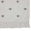 Embroidered Bee Tier Set of 2 L36xW36