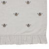 Embroidered Bee Valance 16x60