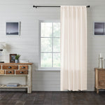 Burlap Antique White Panel 96x50