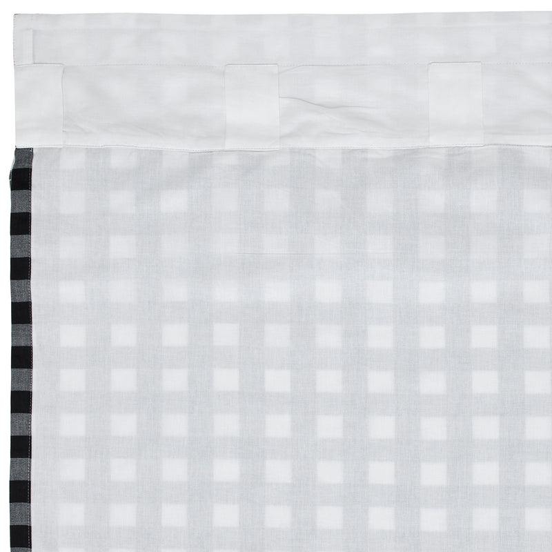 Annie Buffalo Black Check Ruffled Panel 96x50