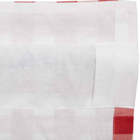 Annie Buffalo Red Check Ruffled Panel Set of 2 96x50