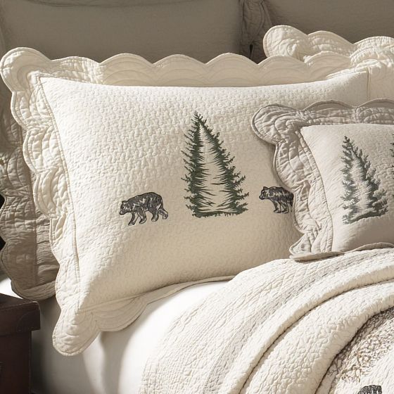 Donna Sharp Bear Creek Rustic Lodge Quilted Collection Sham