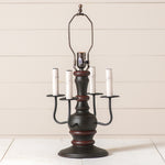 Cedar Creek Wood Table Lamp Base in Rustic Black
