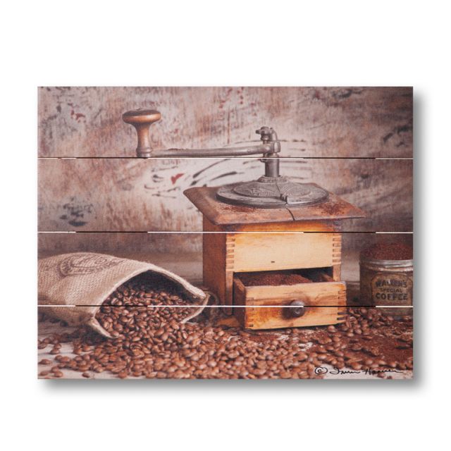 Farmhouse Pallet Wall Art ~ Coffee Grinder by Irvin Hoover