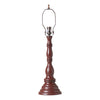 Davenport Wood Table Lamp Base in Rustic Red