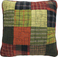 Donna Sharp Woodland Square Rustic Lodge Quilted Collection Decorative Pillow