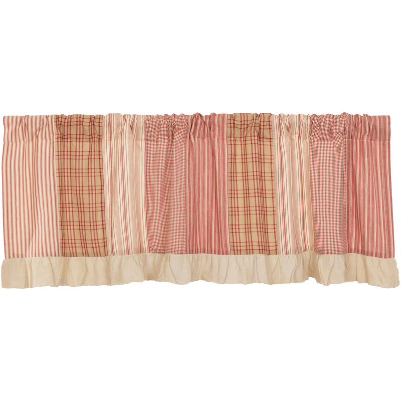 Sawyer Mill Red Patchwork Valance 19x60