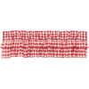 Annie Buffalo Red Check Ruffled Valance 16x72