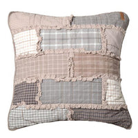 Donna Sharp Smoky Cobblestone Farmhouse Primitive Quilted Collection Decorative Pillow