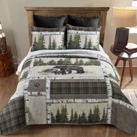 Donna Sharp Bear Panels Front View Bed