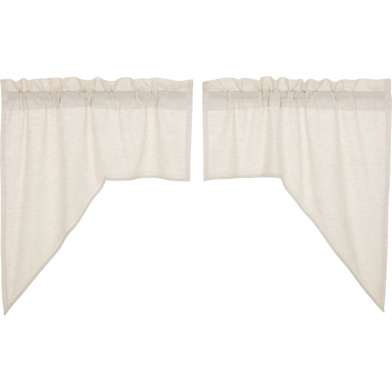 Simple Life Flax Natural Swag Set of 2 36x36x16
