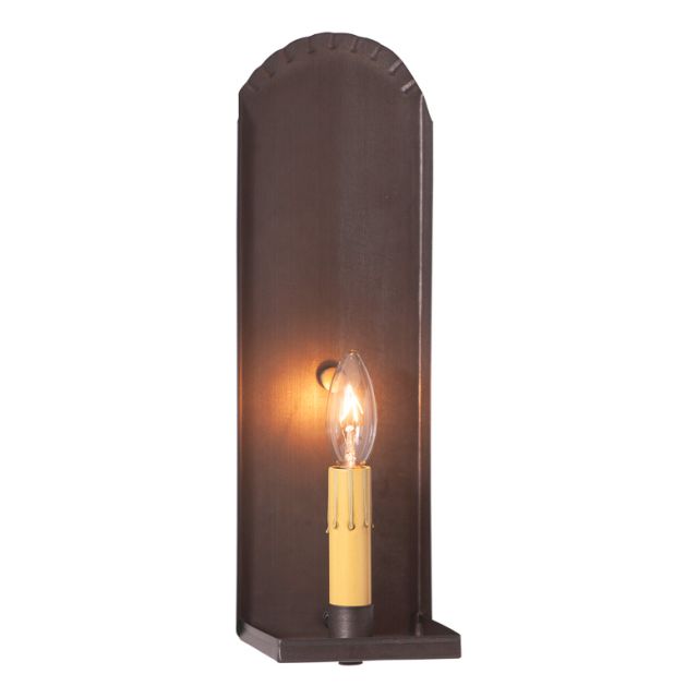 Georgetown Colonial Electric Tin Sconce in Kettle Black