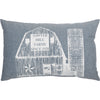 Sawyer Mill Blue Barn Pillow 14x22