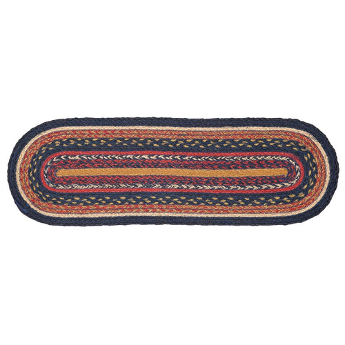 Stratton Jute Stair Tread Oval Latex 8.5x27
