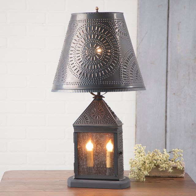 Harbor Lamp with Chisel Shade in Kettle Black