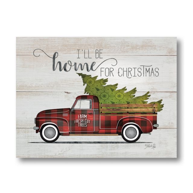 Farmhouse Pallet Wall Art ~ Home For Christmas Vintage Truck