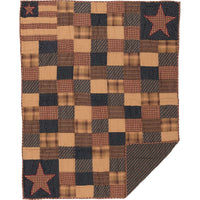 Patriotic Patch Quilted Throw 60x50