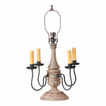 Jamestown Wood Table Lamp Base in Hartford Buttermilk