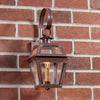 Jr. Town Crier Outdoor Wall Light in Solid Antique Copper - 1 Light