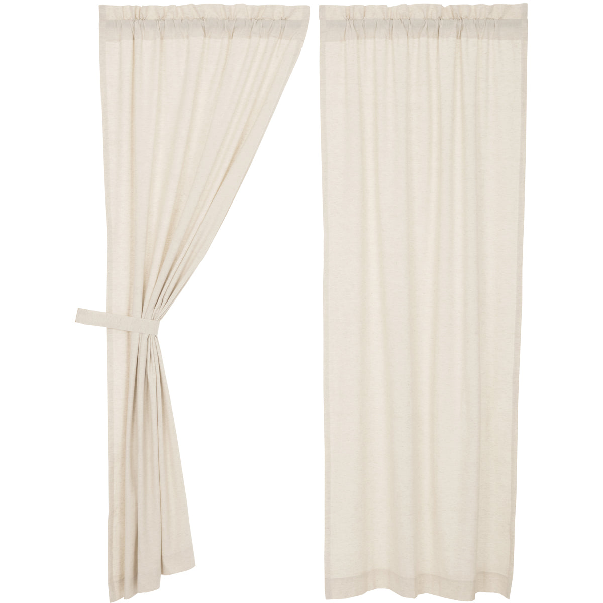 Simple Life Flax Natural Panel Set of 2 84x40