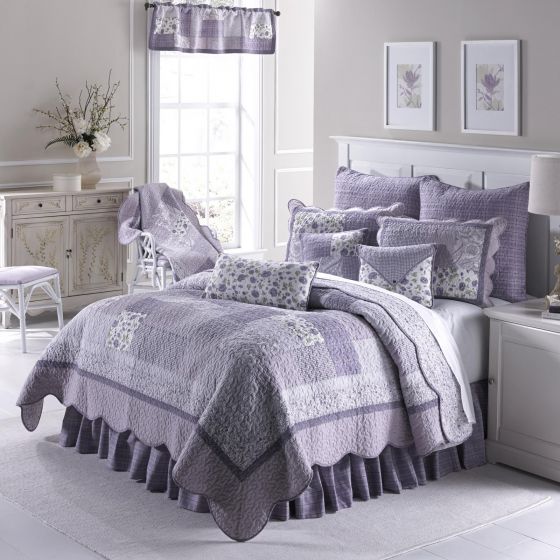 Donna Sharp Lavender Rose Farmhouse Country Quilted Collection