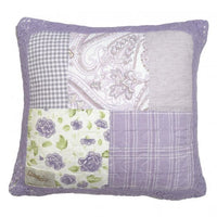 Donna Sharp Lavender Rose Farmhouse Country Quilted Collection Pillow