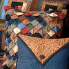 Donna Sharp Midnight Bear Rustic Lodge Quilted Collection Roof Tile Pillow