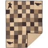 Kettle Grove Applique Crow and Star Quilted Throw 60x50