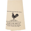 Sawyer Mill Charcoal Poultry Muslin Unbleached Natural Tea Towel 19x28