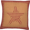 Ninepatch Star Quilted Pillow 16x16
