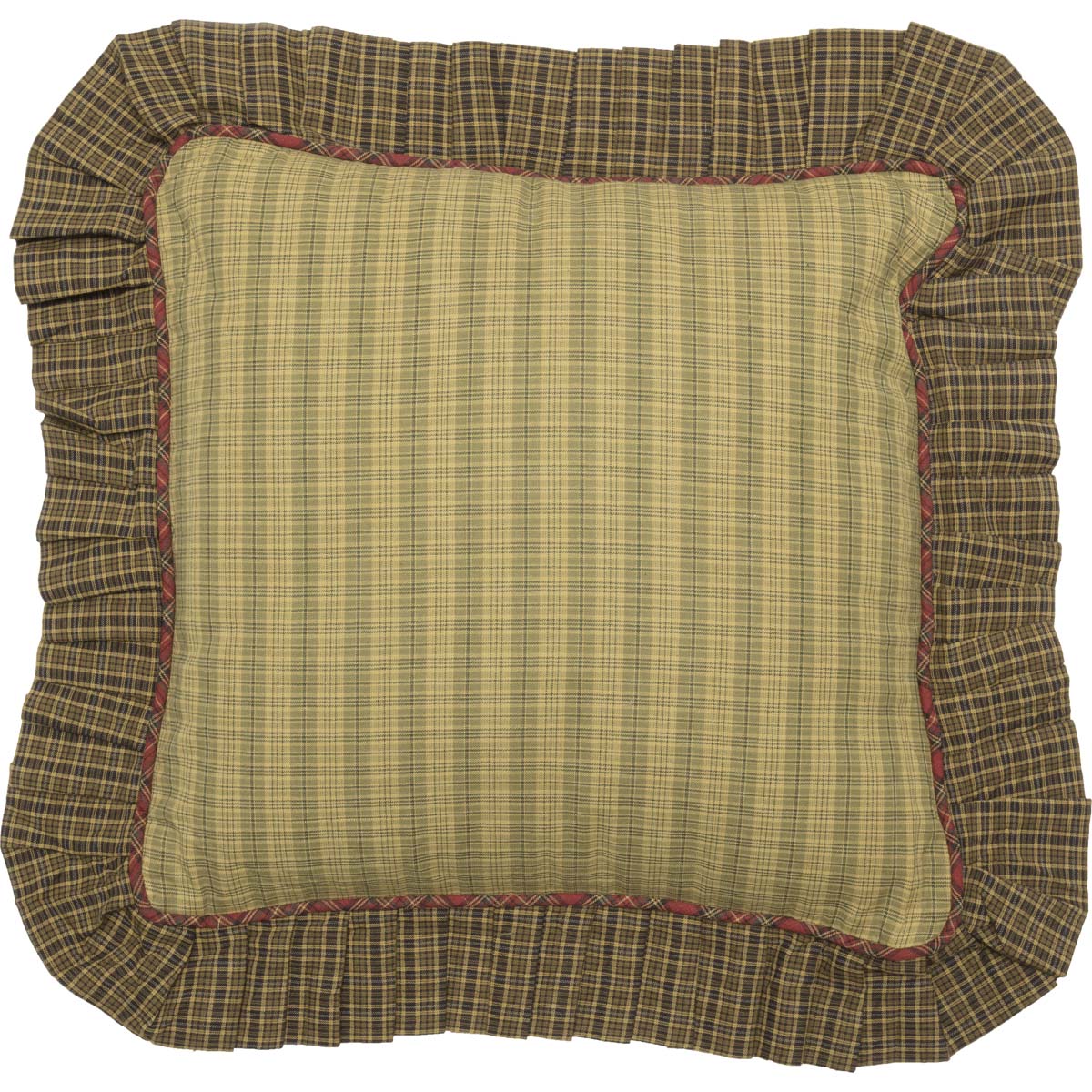 Tea Cabin Fabric Ruffled Pillow 16x16