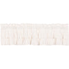 Simple Life Flax Antique White Ruffled Valance 16x72