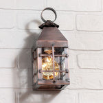 Small Barn Outdoor Wall Light in Solid Antique Copper - 1 Light
