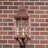 Stenton Outdoor Post Light in Solid Antique Copper - 3 Light