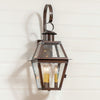 Town Crier Outdoor Wall Light in Solid Antique Copper - 3 Light