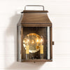 Valley Forge Outdoor Wall Light in Solid Weathered Brass - 2 Light