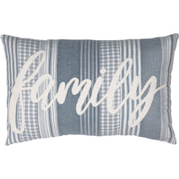 Sawyer Mill Blue Family Pillow 14x22