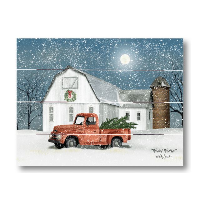 Farmhouse Pallet Wall Art ~ Winter Weather by Billy Jacobs
