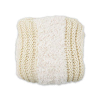 Plush Knit Throw ~ Ivory
