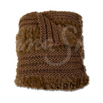Plush Knit Throw ~ Tobacco