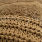 Plush Knit Throw ~ Camel